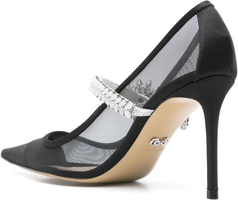 Mach & Mach Zwarte Hak Pomp Schoen Black Dames - Foto 4