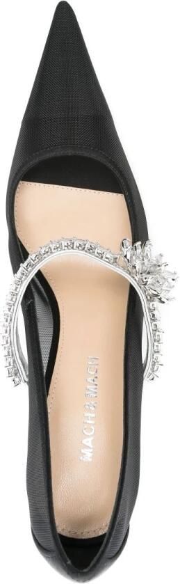 Mach & Mach Zwarte Hak Pomp Schoen Black Dames - Foto 6