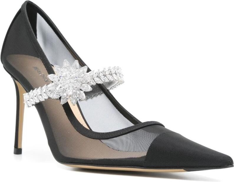 Mach & Mach Zwarte Hak Pomp Schoen Black Dames - Foto 5