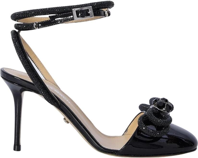 Mach & Mach Sandalen met Kristallen Dubbele Strik en Naaldhak