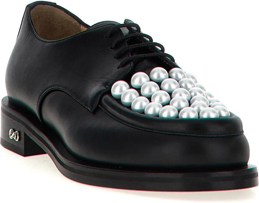 Mach&Mach Low-Top Sneakers 'Sirene' Lace Up Shoes in zwart - Foto 2