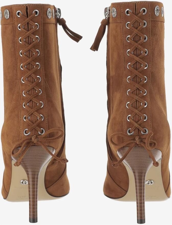 Mach & Mach Studded Leather Lace-Up Enkellaarzen