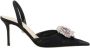 Mach & Mach Elegante Tule Stiletto Pumps met Strass Black Dames - Thumbnail 5