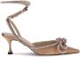 Mach & Mach Zijden pumps met strass strikken - Thumbnail 1