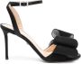 Mach & Mach Zwarte hakken sandalen met strikdetail - Thumbnail 1