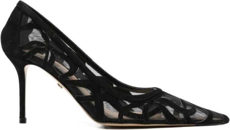 Mach & Mach Zwarte Suède Strik Pumps
