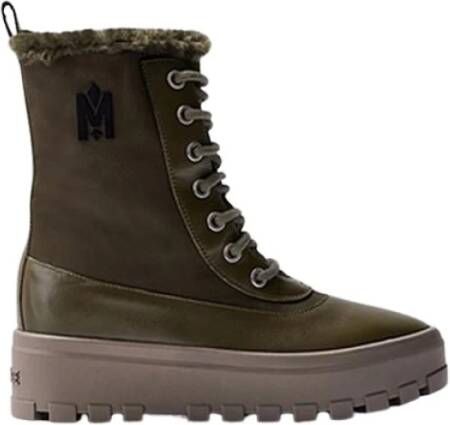 Mackage Lace-up Boots Green Dames