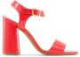 Made in Italia Damesandalen met enkelband van synthetisch lakleer Red Dames - Thumbnail 16
