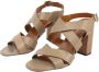 Made in Italia Stijlvolle leren sandalen met verstelbare gesp Brown Dames - Thumbnail 2