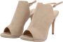 Made in Italia Suede Enkelband Sandalen Beige Dames - Thumbnail 2