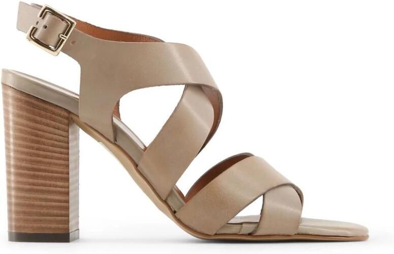 Made in Italia Stijlvolle leren sandalen met verstelbare gesp Brown Dames - Foto 3