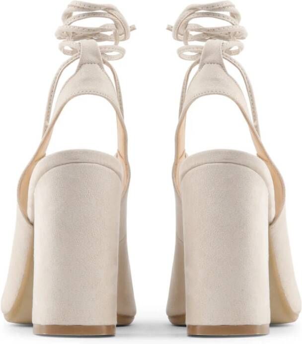 Made in Italia Verstelbare enkelband hak sandalen Beige Dames - Foto 3