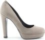 Made in Italia Stijlvolle leren pumps met hoge hak Brown Dames - Thumbnail 4