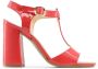 Made in Italia Damesandalen met enkelband van synthetisch lakleer Red Dames - Thumbnail 14