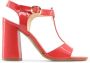 Made in Italia Verstelbare Enkelband Schoenen Red Dames - Thumbnail 2