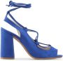 Made in Italia Zwarte sandalen met hoge hak en verstelbare enkelband Blue Dames - Thumbnail 28