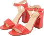 Made in Italia Damesandalen met enkelband van synthetisch lakleer Red Dames - Thumbnail 2