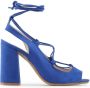 Made in Italia Zwarte sandalen met hoge hak en verstelbare enkelband Blue Dames - Thumbnail 2