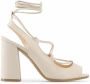 Made in Italia Verstelbare enkelband hak sandalen Beige Dames - Thumbnail 25