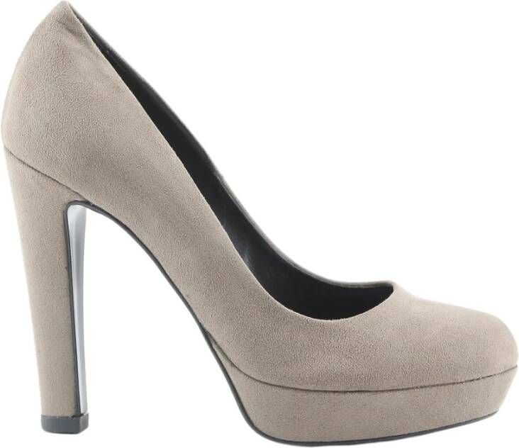 Made in Italia Stijlvolle leren pumps met hoge hak Brown Dames