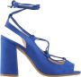Made in Italia Zwarte sandalen met hoge hak en verstelbare enkelband Blue Dames - Thumbnail 26