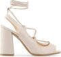 Made in Italia Verstelbare enkelband hak sandalen Beige Dames - Thumbnail 23