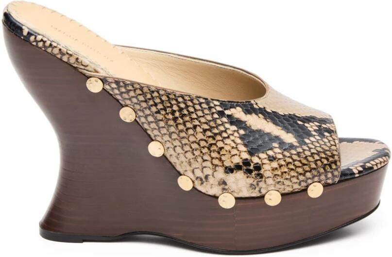 Magda Butrym RE26 Wedge Sandalen Slangenleer