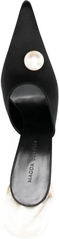 Magda Butrym Satijnen Bloe Hak Muiltjes Schoenen - Foto 2