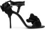 Magda Butrym Satin Bloem Sandalen - Thumbnail 1