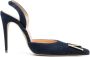 Magda Butrym Towar Denim Slingback Pumps Blauw Dames - Thumbnail 1