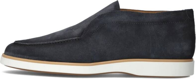 Magnanni Blauwe Suède Loafers voor Heren