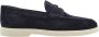 Magnanni Blauwe Suede Penny Loafer Blue Heren - Thumbnail 1