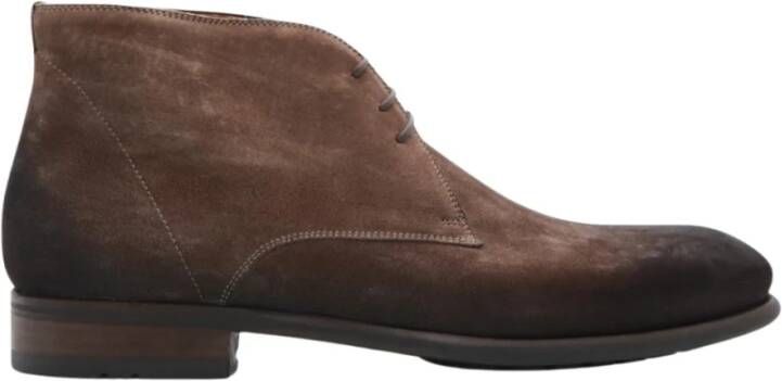 Magnanni Bruin Suède Hoge Veterschoen Brown Heren