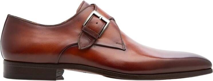 Magnanni Cangas Leren Monk Strap Schoen Brown Heren