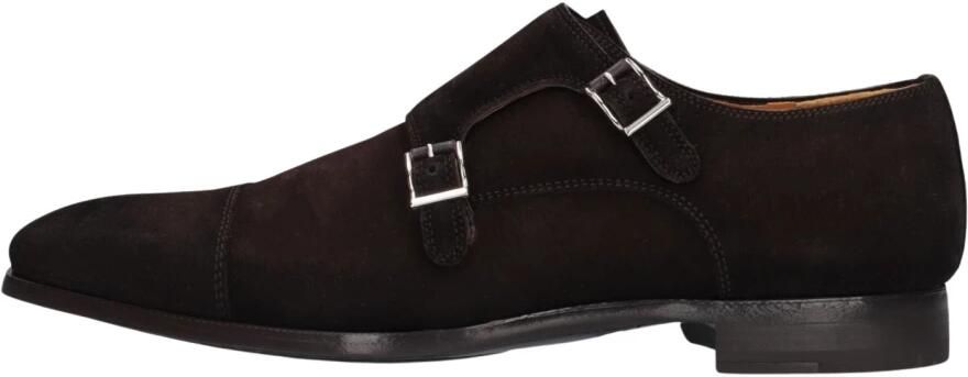 Magnanni Instappers Heren Gespschoenen Herenschoenen Suède 16016 Bruin combi