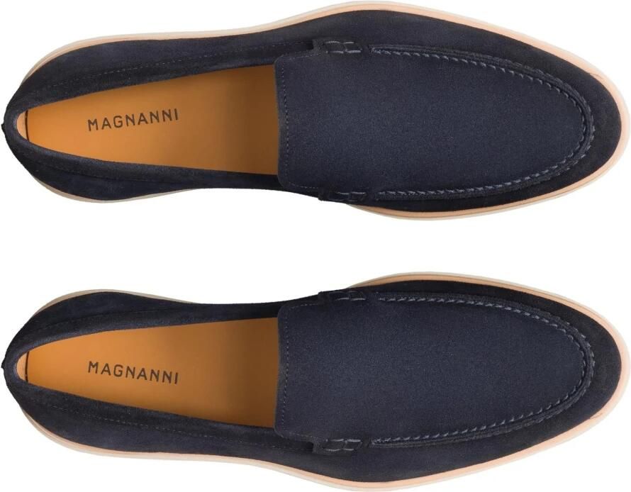 MAGNANNI Loafers Heren 25117 Maat: 45 Materiaal: Suède Kleur: Blauw - Foto 5