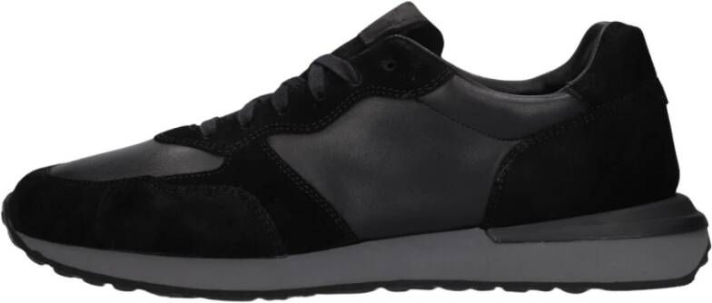 MAGNANNI Lage Sneakers Heren 26313 Maat: 44 Materiaal: Leer Kleur: Zwart