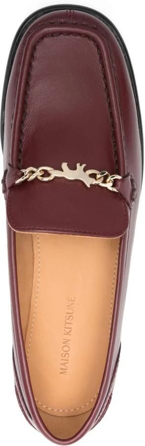 Maison Kitsuné Profile Fox Leren Loafers - Foto 2