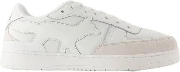 Maison Kitsuné Witte Leren Sneakers Chiru