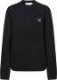 Maison Kitsuné Zwarte sweater met iconische voslogo - Thumbnail 1
