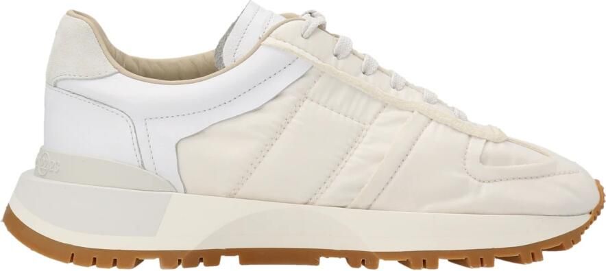 Maison Margiela Low-Top Sneakers Leather Sneakers in wit