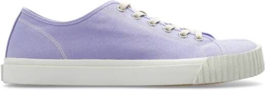 Maison Margiela Paarse Tabi Low-Top Sneakers