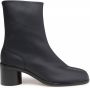 Maison Margiela Zwarte haklaarzen met Tabi split-teen ontwerp Zwart Heren - Thumbnail 1