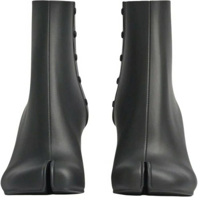 Maison Margiela Rubberen Tabi Enkellaarzen 9 cm hak Zwart Dames