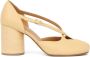Maison Margiela Beige Tabi Pump met Blokhak - Thumbnail 1