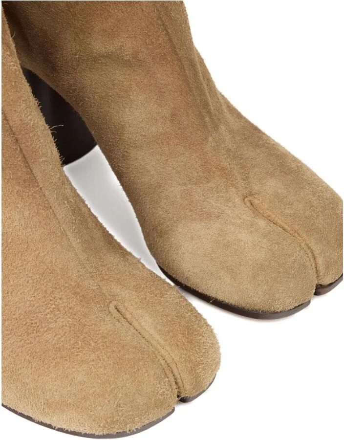 Maison Margiela Beige Tabi Suède Enkellaarzen - Foto 2