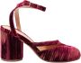 Maison Margiela Bordeaux Chenille Tabi Sandalen met Band - Thumbnail 1
