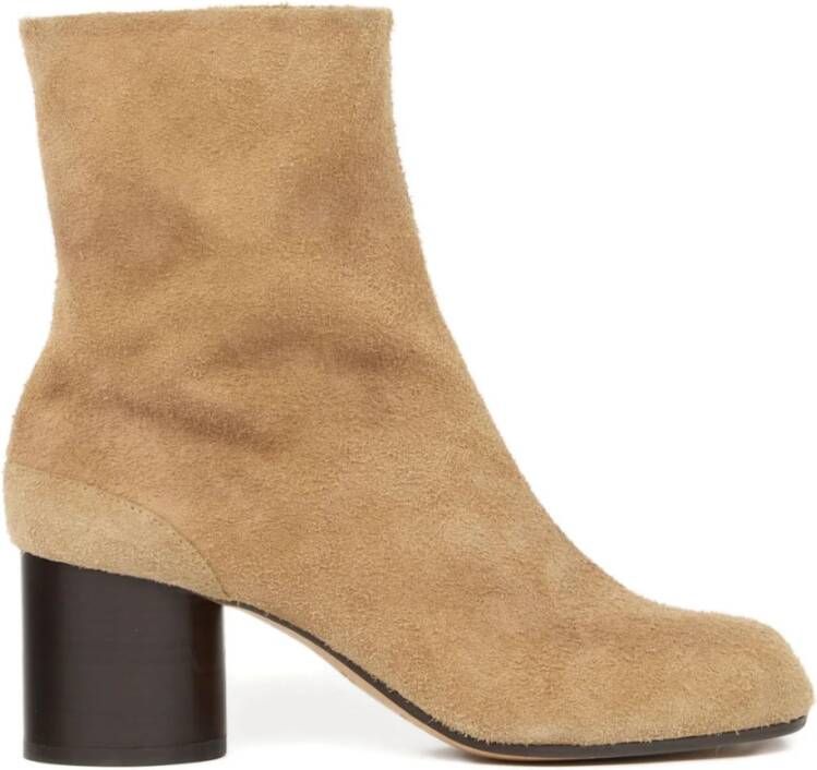 Maison Margiela Bruine Enkellaarzen voor Vrouwen