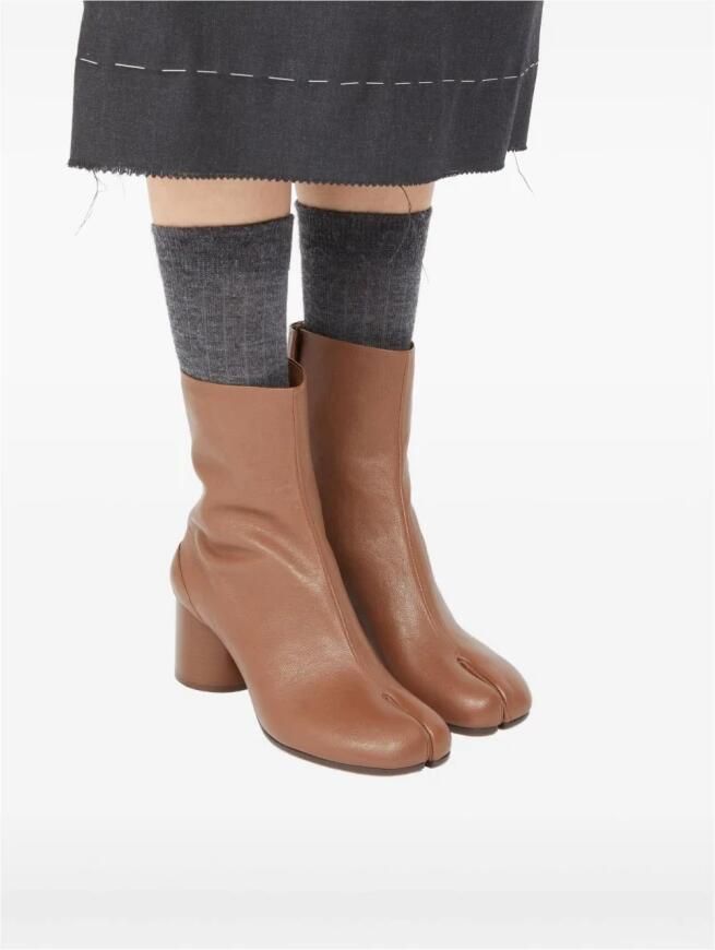 Maison Margiela Boots "Tabi" Ankle Boots Brown in bruin