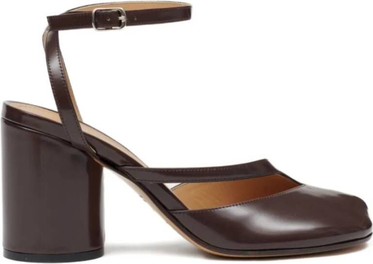 Maison Margiela Bruine Sandaal Pump Tabi Stijl